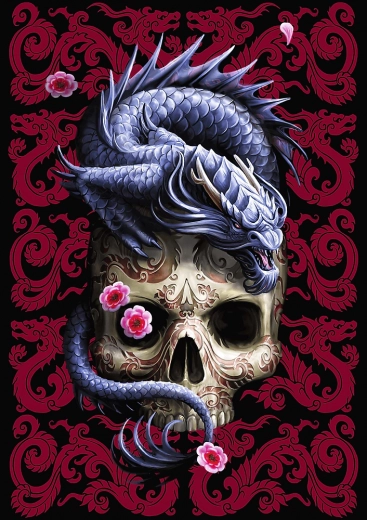 Puzzle TREFL Premium Plus – dragon oriental (1000 de piese)