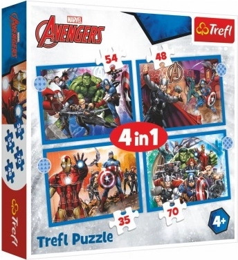 Puzzle 4în1 Avengers neînfricați