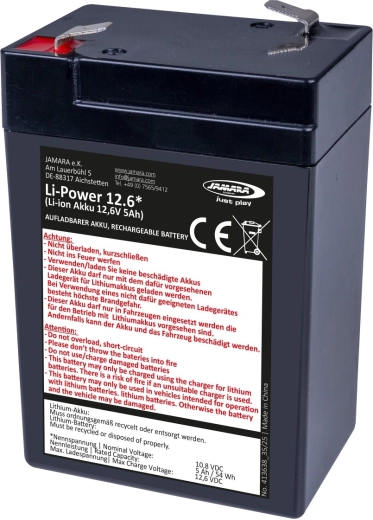 Baterie litiu-ion JAMARA Li-Power 12,6 pentru vehicule electrice