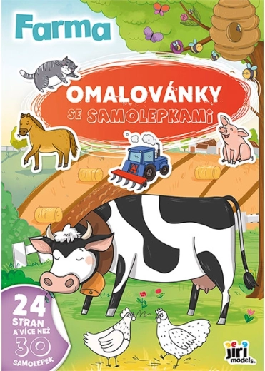 Caiet de colorat A4 cu autocolante – Ferma