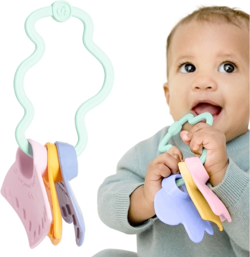 Simple. zornăitoare și jucărie de dentiție senzorială, mentă
