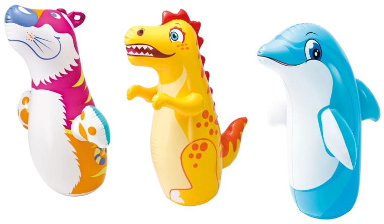 Animal boxant gonflabil 97 × 61 cm, 3 tipuri