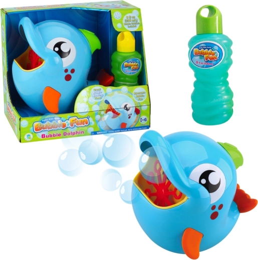 Mașină de făcut baloane delfin cu soluție 236 ml – Bubble Fun