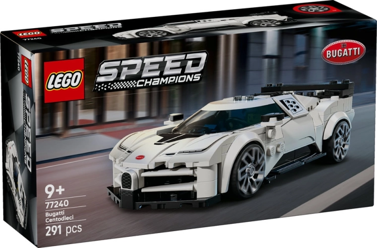 Lego speed champions bugatti centodieci mașină hypersport