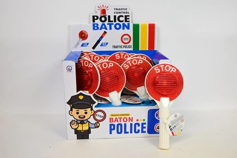 Paletă de semnalizare polițienească pe baterii, cu lumină și sunet