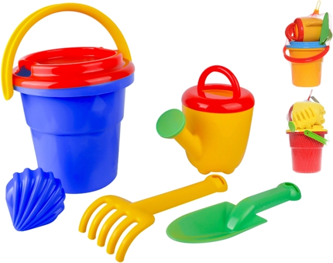 Set pentru nisip cu găleată de 18 cm, 6 piese