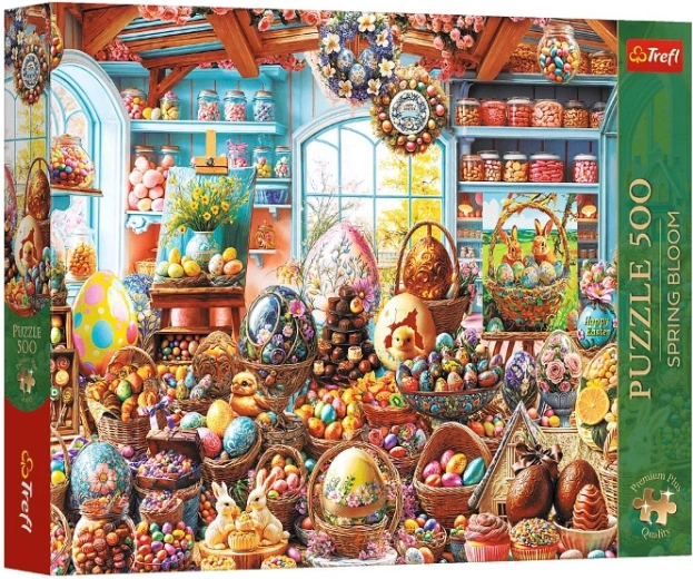 Puzzle Trefl Premium Plus Spring Bloom: Cofetărie de Paște (500 de piese)