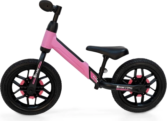 Bicicletă de echilibru Qplay Spark roz