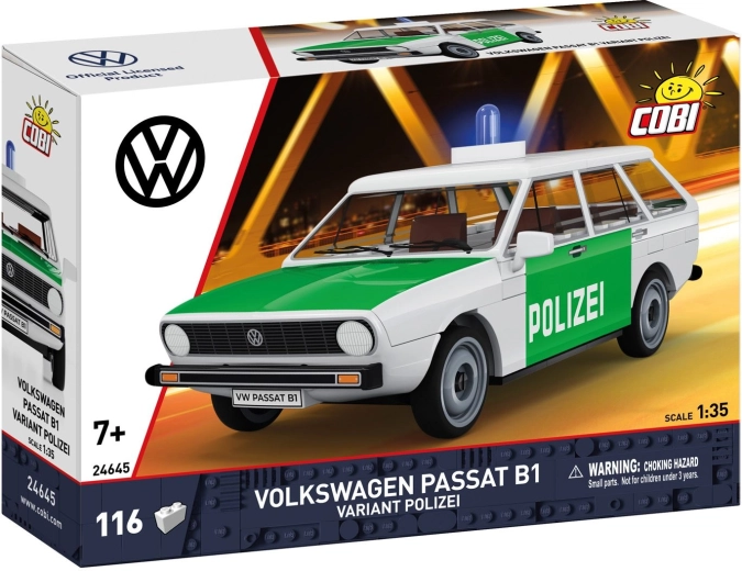 Cobi Volkswagen Passat B1 Variant poliție 1:35 (116 piese)