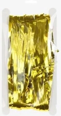 Decorațiune suspendată pentru petrecere, aurie, din folie, 100 × 200 cm