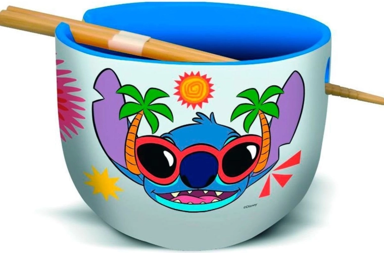 Bol ceramic STOR pentru ramen cu bețișoare Stitch