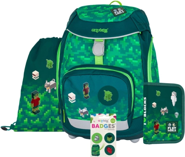 Set școlar 4 piese OXYBAG OXY Sherpy Playworld