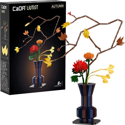 Set de construit CaDA Floral Art Autumn Ember – aranjament floral 61 cm, 794 piese