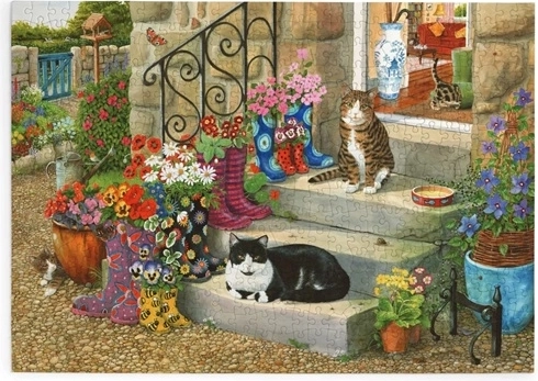 Puzzle Motanul încălțat cu 500 de piese mari