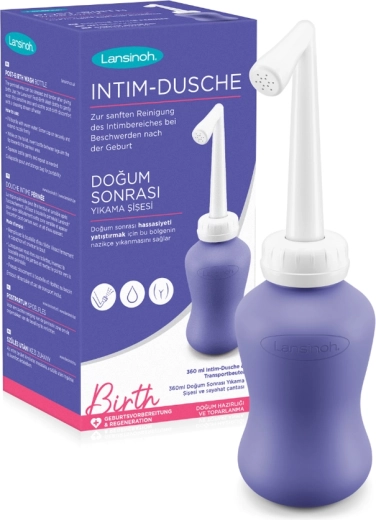 Lansinoh duș postpartum pentru perineu – sticlă bidet portabilă 360 ml