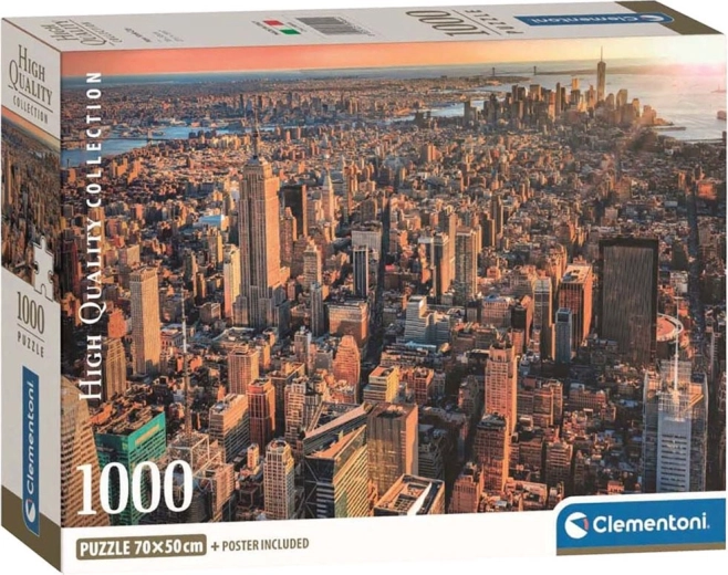 Puzzle CLEMENTONI New York – vedere asupra Manhattanului, 1000 piese