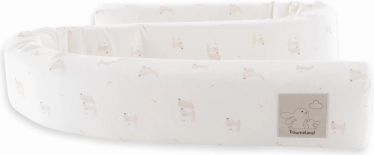 Protecție pentru pătuț Träumeland în formă de șarpe Hophop Bunny Beige