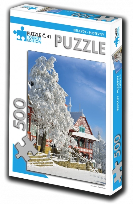 Puzzle Beskydy Pustevny 500 piese – ediție turistică