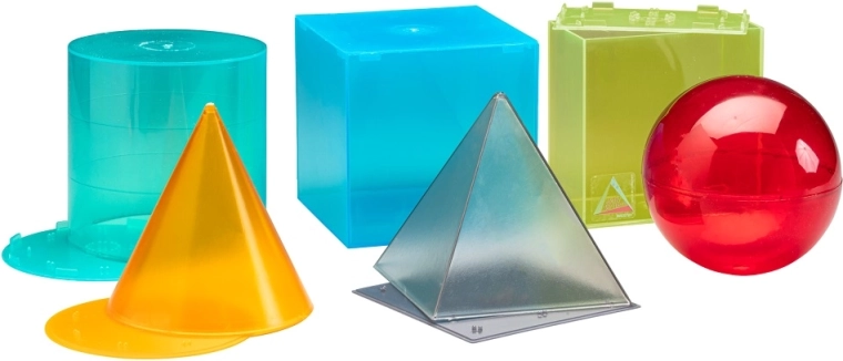 Wissner – set transparent de corpuri geometrice, 6 buc.