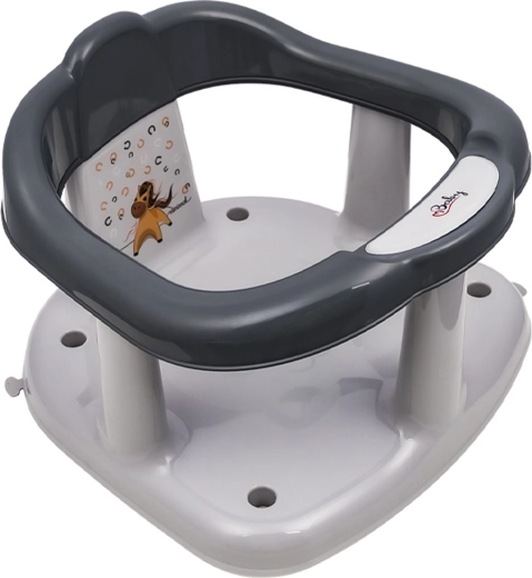 Maltex scăunel de baie Minimal Căluț – gri oțel