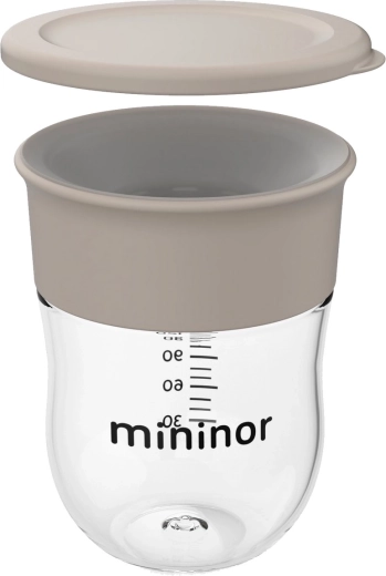 Căniță de antrenament Mininor 220 ml Cloudy morning