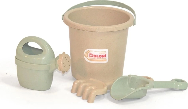 Doloni ECO Line set pentru nisip cu stropitoare verde-bej