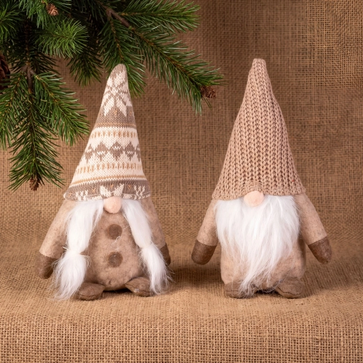 Decorațiune textilă spiriduș 25 cm - 1 bucată