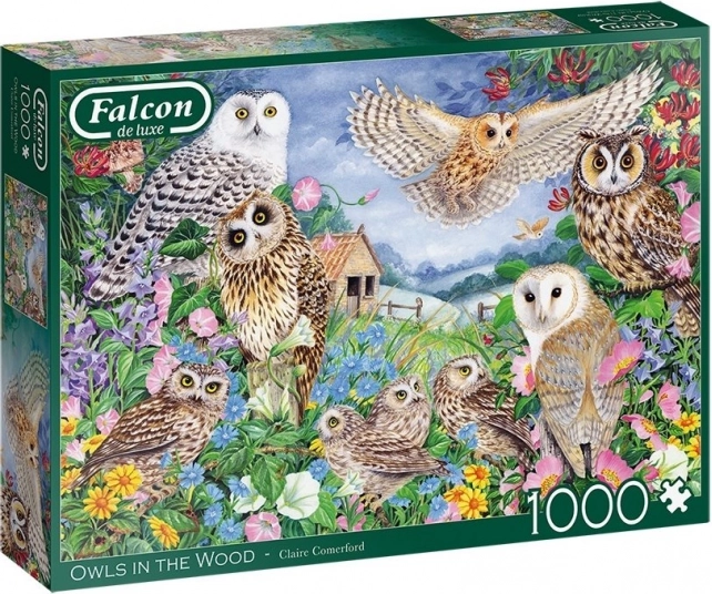 Puzzle FALCON Bufnițe în pădure, 1000 piese