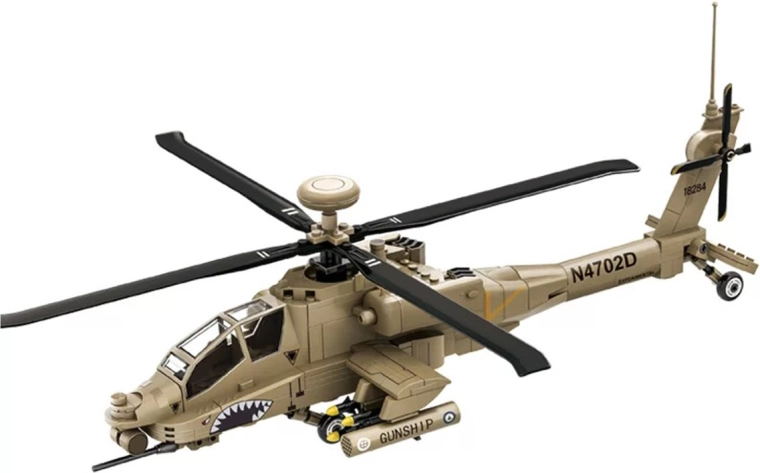 Set de construcție pentru elicopter militar, 255 de piese