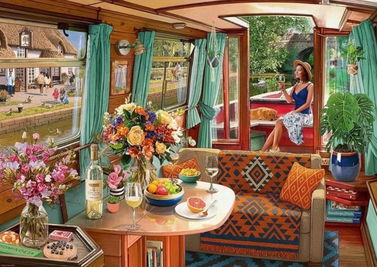 Puzzle Ravensburger Fereastră către lumea fanteziei 1000 piese