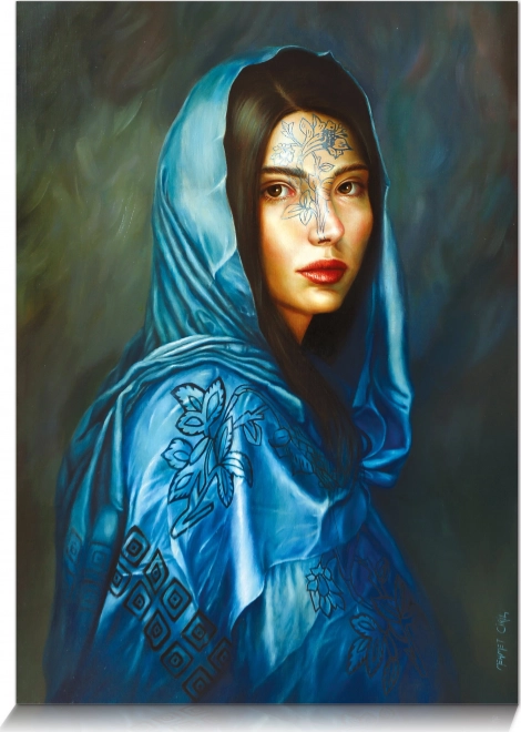 Puzzle Crin albastru 500 piese