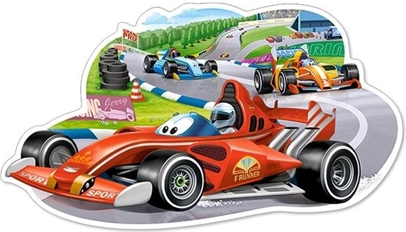 Puzzle maxi pentru copii, 12 piese – RACING BOLIDE (CASTORLAND)