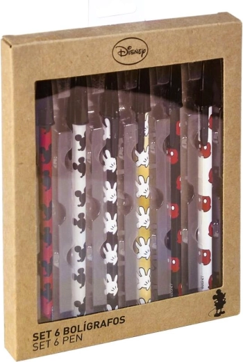 Set de pixuri cu bilă Disney Mickey (6 buc.)