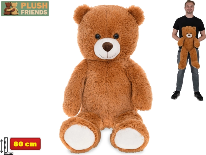 Ursuleț de pluș Plush Friends 80 cm – maro închis
