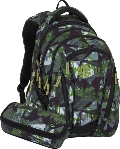 Bagmaster BAG 26 A set pentru elevi verde-gri
