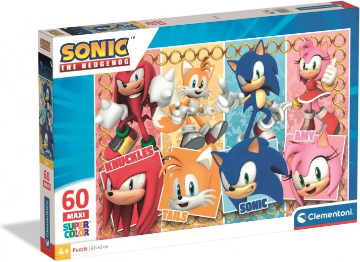 Clementoni puzzle ariciul Sonic MAXI 60 piese
