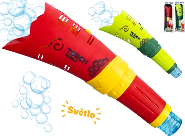 Baton cu bule în formă de torță cu efecte LED 26 cm