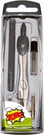 Compas TOTO – set metalic pentru școală