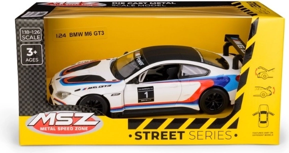 Model de colecție BMW M6 GT3 alb 1:24
