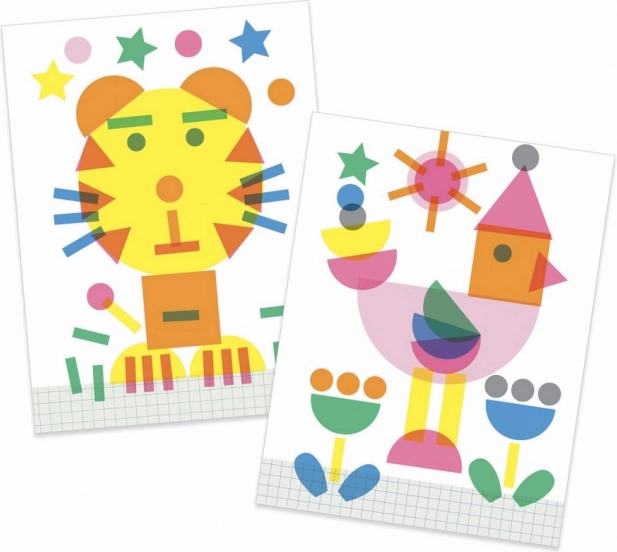 Set creativ DJECO de ștampile cu Animale