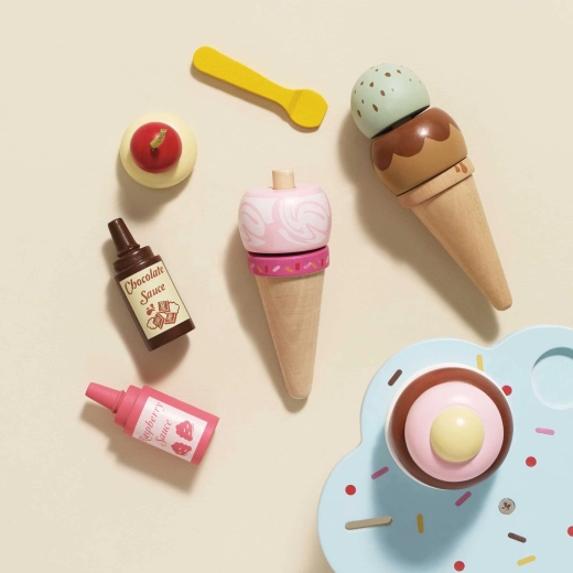 Set din lemn pentru înghețată Carlo’s Gelato Le Toy Van