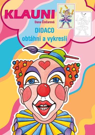 Akim Didaco cărți de colorat clovni - 1 bucată