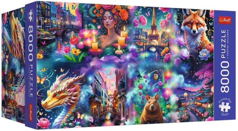 Puzzle Trefl Premium Plus Lumea colorată 8000 piese