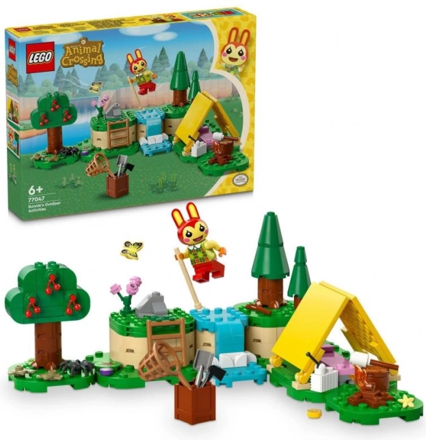 Lego Animal Crossing distracție în aer liber cu Bunnie – set de camping pentru copii
