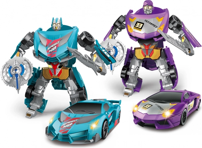 Autorobot cu sabie - Mașină sport transformată