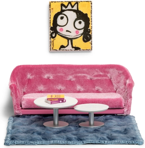 Set de mobilier pentru living pentru căsuța de păpuși Lundby