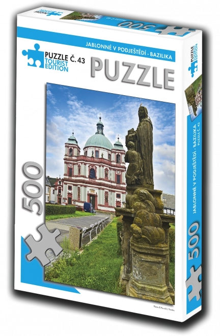Puzzle Jablonné v Podještědí – bazilica, ediție turistică, 500 piese