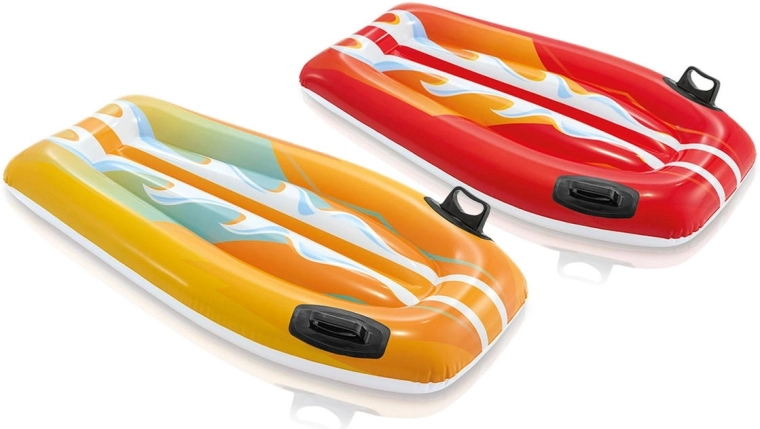 Placă plutitoare gonflabilă 112 × 62 cm INTEX – portocaliu