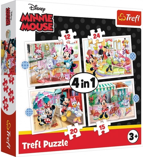 Puzzle 4v1 Minnie și prietenii