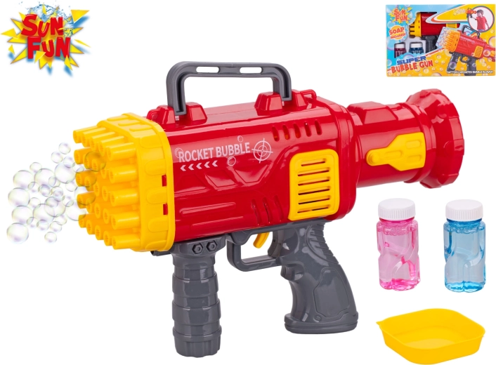 Pistolă cu bule Sun Fun cu rezerve